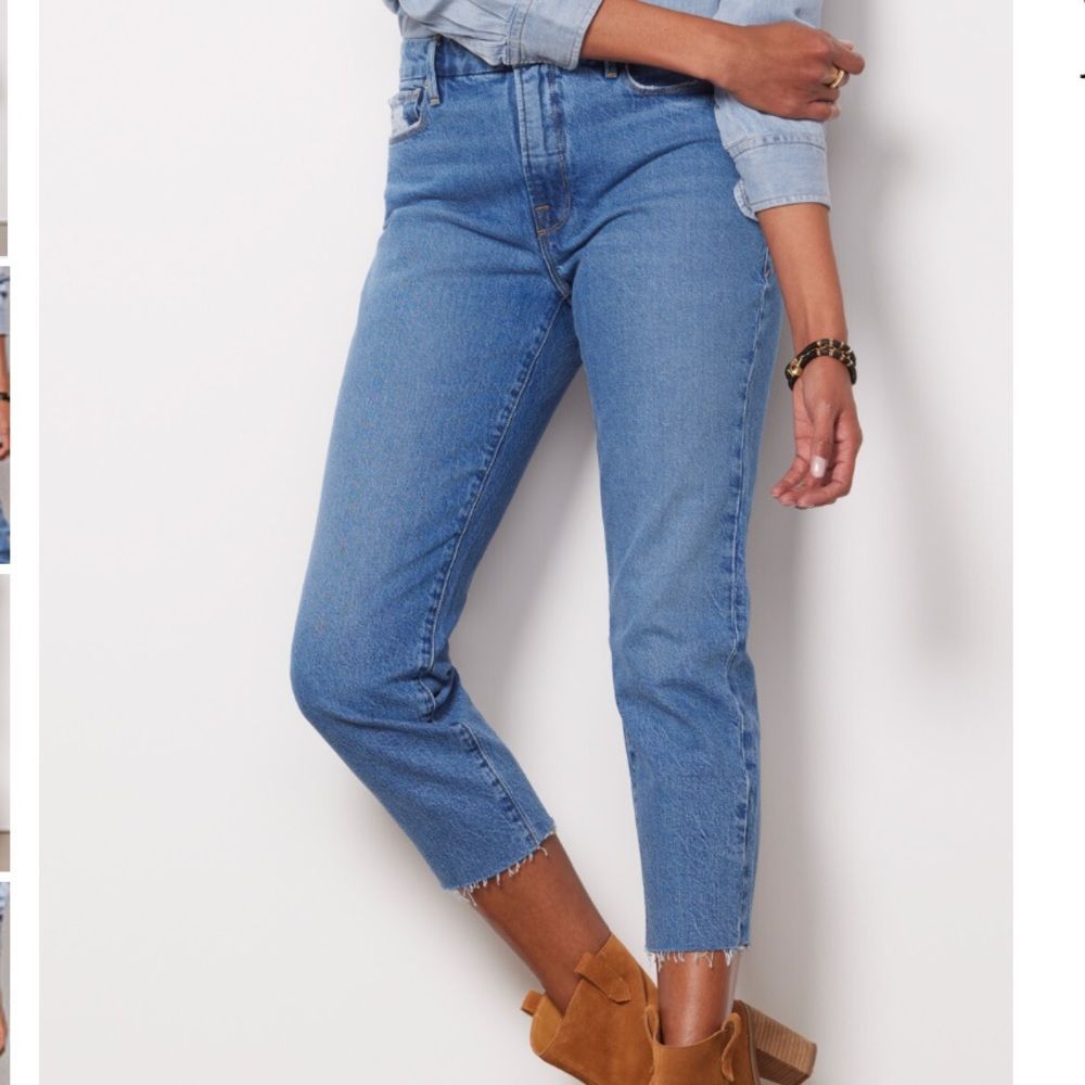 Good American Good Girlfriend Petite Jean GGPFH062T Sz 6 28